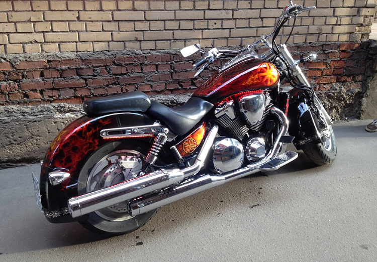 Аэрография и покраска Honda VTX 1800 