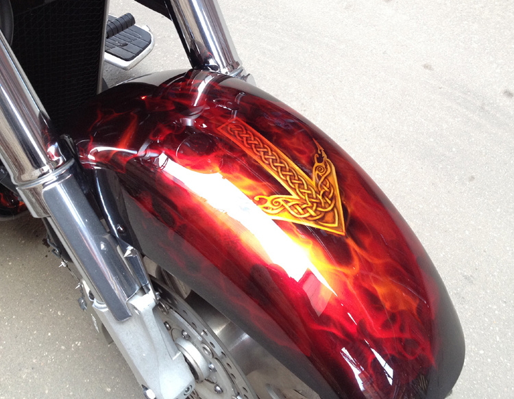 Аэрография и покраска Honda VTX 1800 