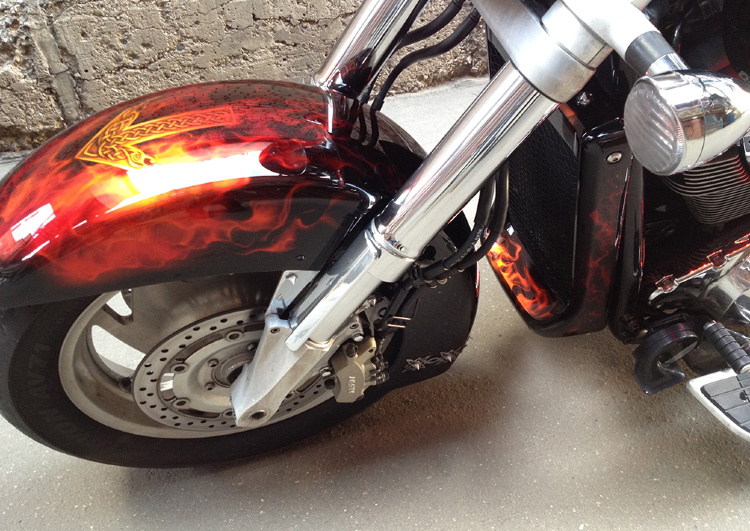 Аэрография и покраска Honda VTX 1800 