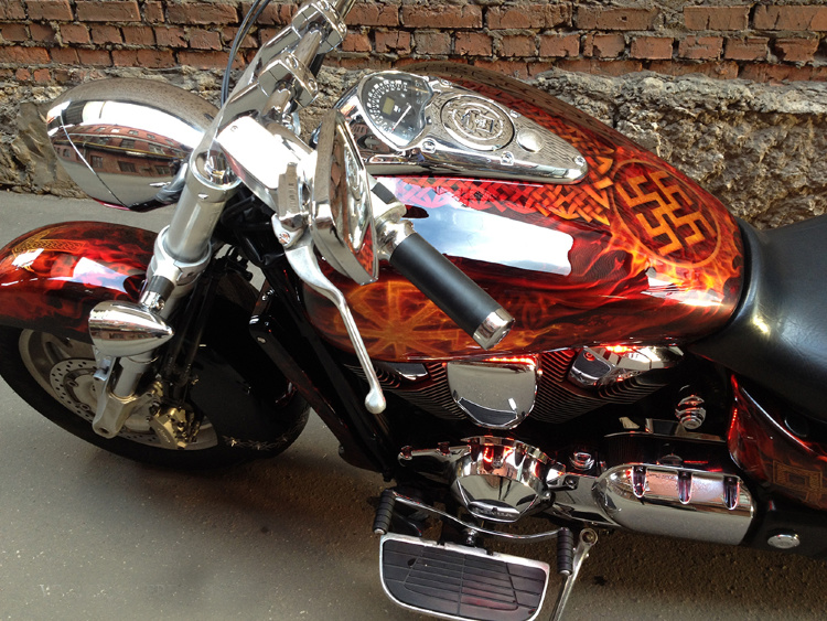Аэрография и покраска Honda VTX 1800 