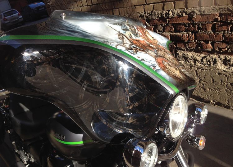 Аэрография и покраска Kawasaki Vulkan 