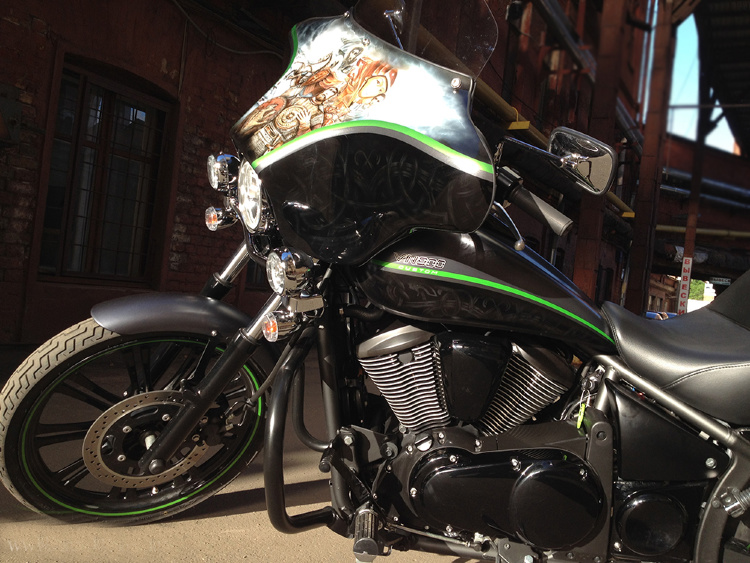Аэрография и покраска Kawasaki Vulkan 