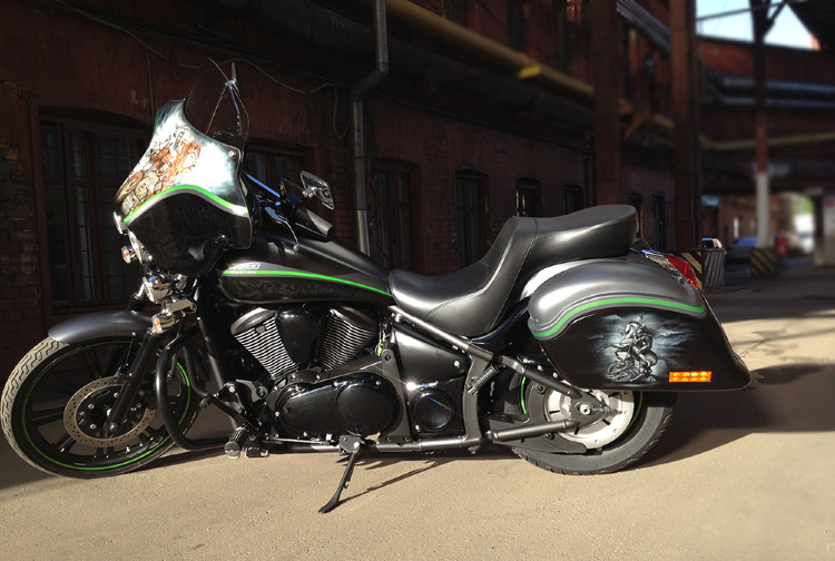 Аэрография и покраска Kawasaki Vulkan 