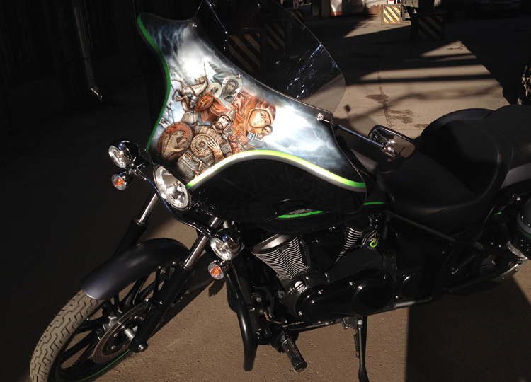 Аэрография и покраска Kawasaki Vulkan 