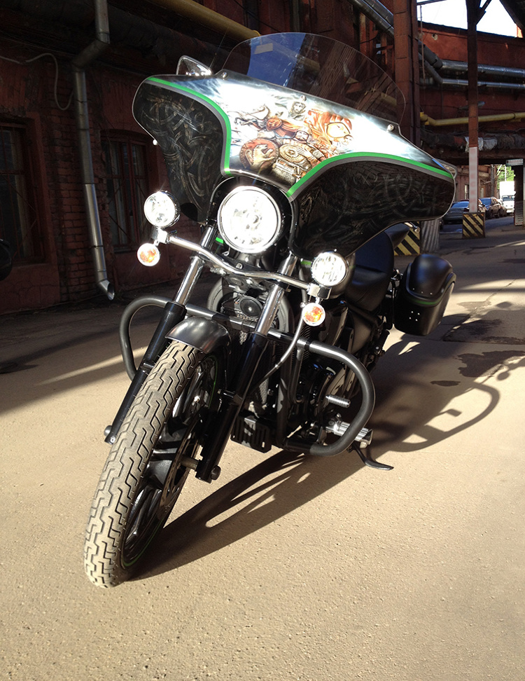 Аэрография и покраска Kawasaki Vulkan 