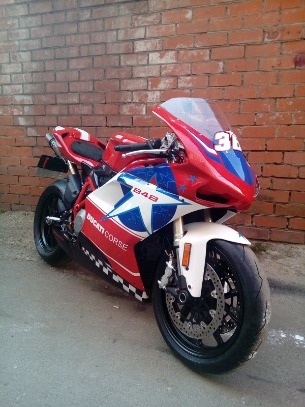 Графика на мотоцикл Ducati 848