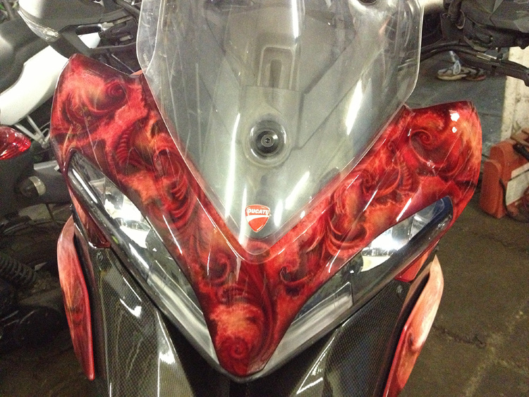 Аэрография и покраска Ducati Multistrada