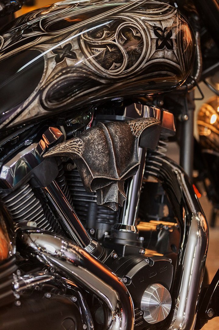 Аэрография и покраска мотоцикла Yamaha Warrior