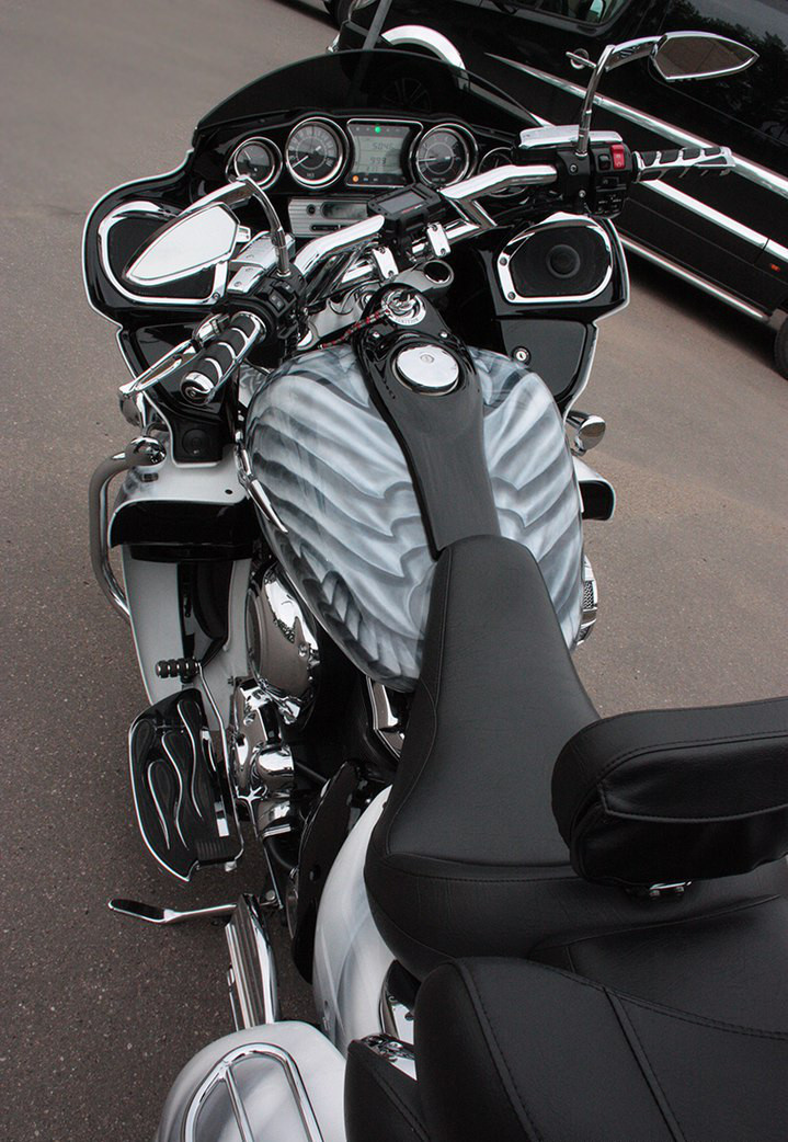 Аэрография и покраска мотоцикла Kawasaki VN 1700