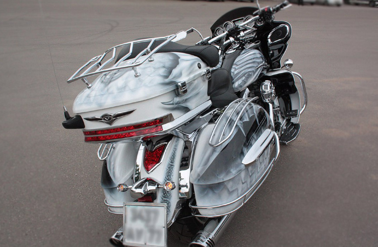 Аэрография и покраска мотоцикла Kawasaki VN 1700