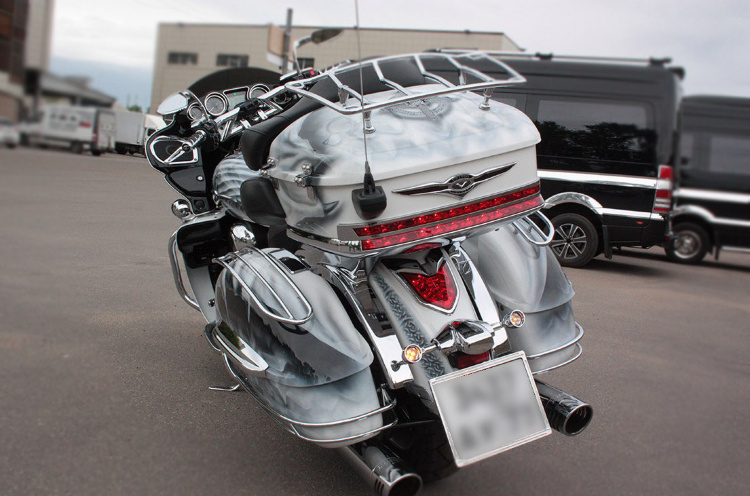 Аэрография и покраска мотоцикла Kawasaki VN 1700