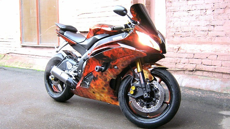 Покраска и аэрография мотоциклa Yamaha R6