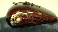 Покраска бензобака Harley Davidson