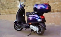 Покраска скутера Vespa