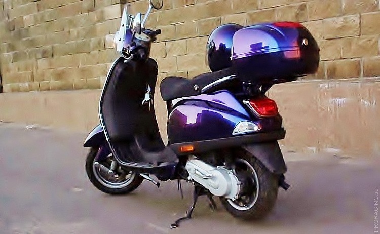 Покраска скутера Vespa