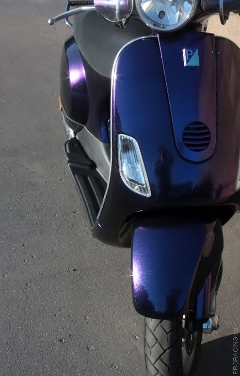 Покраска скутера Vespa | Мотосервис Proracing.su