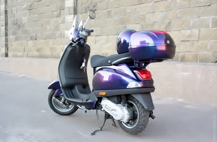 Покраска скутера Vespa